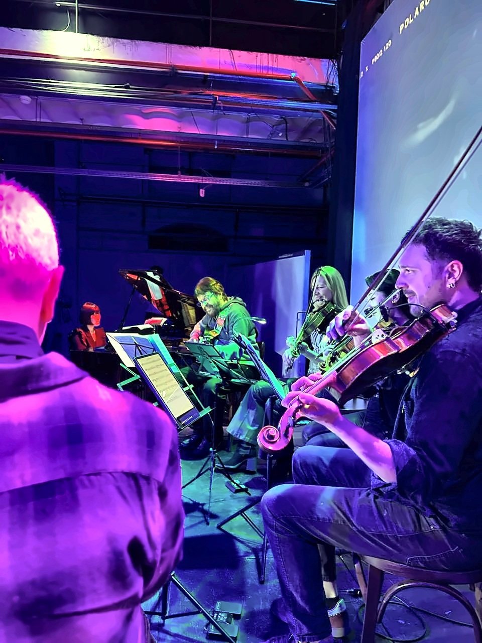 X-Strings en vivo, violín y guitarra